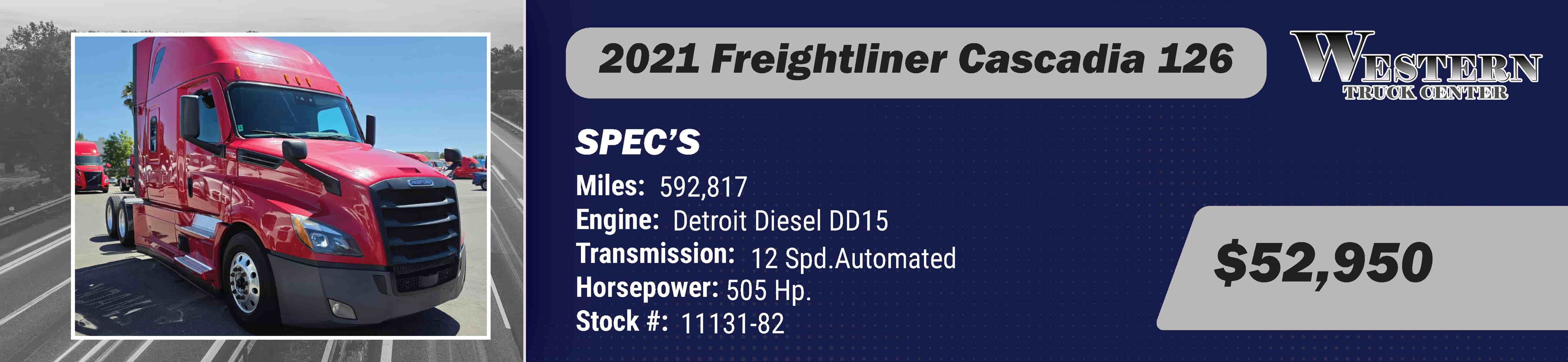 2021 Freightliner Cascadia 126