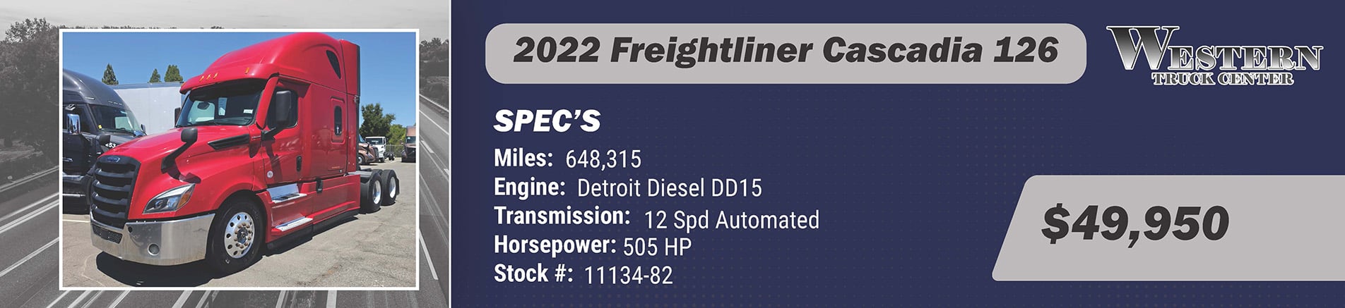 2022 Freightliner Cascadia 126